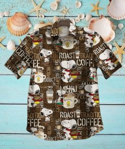 Snoopy 01 For Man And Woman Print Short Sleeve Hawaiian Shirt