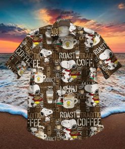 Snoopy 01 For Man And Woman Print Short Sleeve Hawaiian Shirt