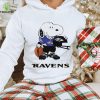 Charlie Brown And Snoopy Baltimore Ravens Football Shirt