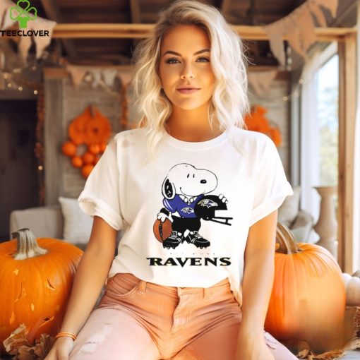 Snoopy A Strong And Proud Baltimore Ravens NFL Shirt