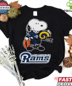 Snoopy A Strong And Proud Los Angeles Rams NFL T Shirts