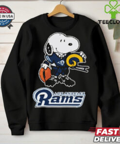 Snoopy A Strong And Proud Los Angeles Rams NFL T Shirts