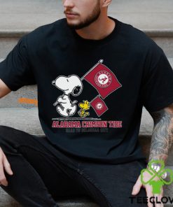 Snoopy Alabama Crimson Tide Road To Oklahoma City flag shirt