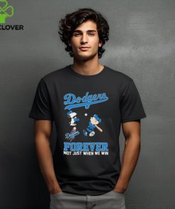 Snoopy And Charlie Brown Los Angeles Dodgers Forever Not Just When We Win Shirt