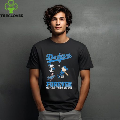 Snoopy And Charlie Brown Los Angeles Dodgers Forever Not Just When We Win Shirt