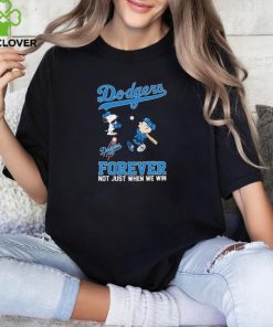 Snoopy And Charlie Brown Los Angeles Dodgers Forever Not Just When We Win Shirt