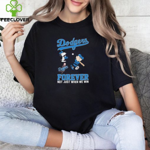 Snoopy And Charlie Brown Los Angeles Dodgers Forever Not Just When We Win Shirt