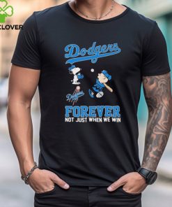 Snoopy And Charlie Brown Los Angeles Dodgers Forever Not Just When We Win Shirt