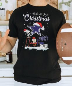 Snoopy And Charlie Brown NFL Dallas Cowboys This Is My Christmas T Shirt