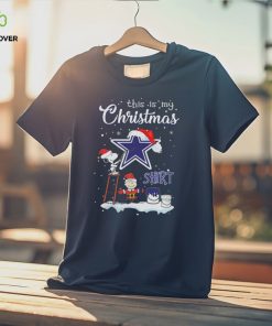 Snoopy And Charlie Brown NFL Dallas Cowboys This Is My Christmas T Shirt