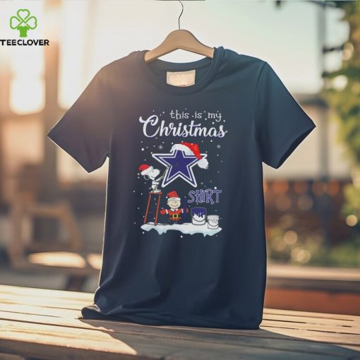 Snoopy And Charlie Brown NFL Dallas Cowboys This Is My Christmas T Shirt