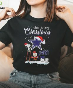 Snoopy And Charlie Brown NFL Dallas Cowboys This Is My Christmas T Shirt