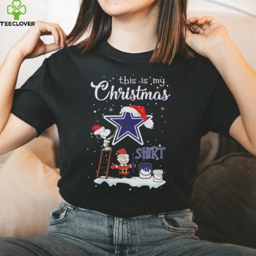 Snoopy And Charlie Brown NFL Dallas Cowboys This Is My Christmas T Shirt