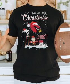 Snoopy And Charlie Brown Nfl Arizona Cardinals This Is My Christmas Shirt