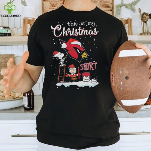 Snoopy And Charlie Brown Nfl Arizona Cardinals This Is My Christmas Shirt