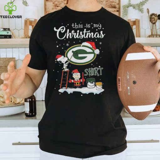 Snoopy And Charlie Brown Nfl Green Bay Packers This Is My Christmas Shirt