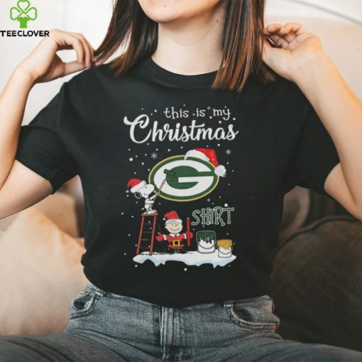 Snoopy And Charlie Brown Nfl Green Bay Packers This Is My Christmas Shirt