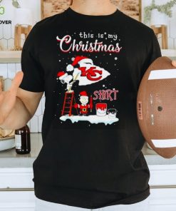 Snoopy And Charlie Brown Nfl Kansas City Chiefs This Is My Christmas T Shirt