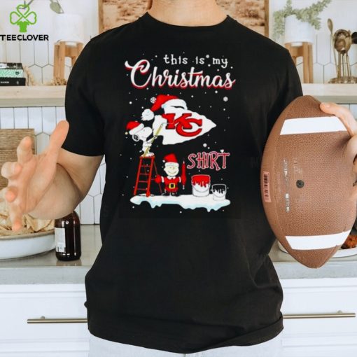 Snoopy And Charlie Brown Nfl Kansas City Chiefs This Is My Christmas T Shirt