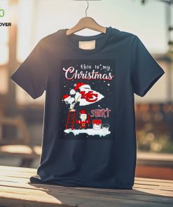 Snoopy And Charlie Brown Nfl Kansas City Chiefs This Is My Christmas T Shirt