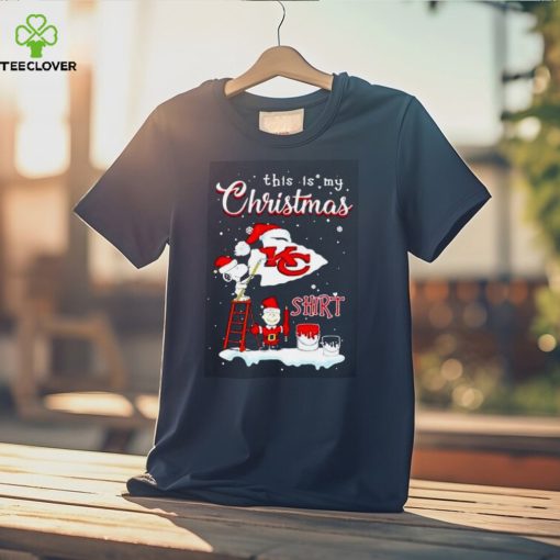 Snoopy And Charlie Brown Nfl Kansas City Chiefs This Is My Christmas T Shirt