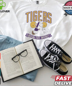 Snoopy And Charlie Brown Peanuts x LSU Tigers Football Louisiana State University t shirt