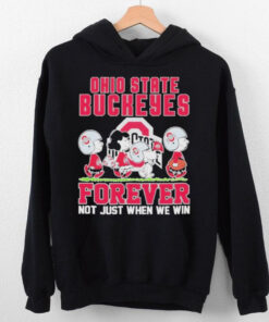 Snoopy And Charlie Brown The Peanuts Ohio State Buckeyes Forever Not Just When We Win T shirts