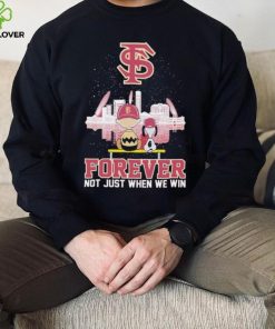 Snoopy And Charlie Brown Watching Florida Seminoles Forever Not Just When We Win Shirt