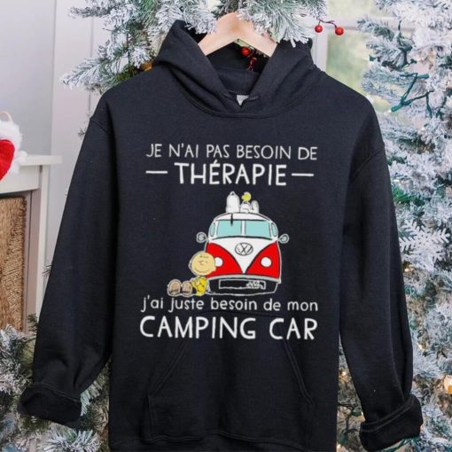 Snoopy And Friends Bus Je N’ai Pas Besoin De Therapie J’ai Juste Besoin De Mon Camping Car Shirt