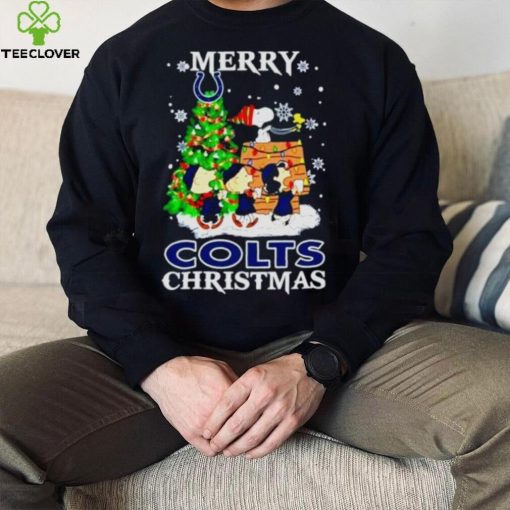 Snoopy And Friends Merry Indianapolis Colts Christmas Shirt