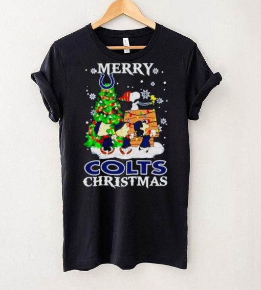 Snoopy And Friends Merry Indianapolis Colts Christmas Shirt