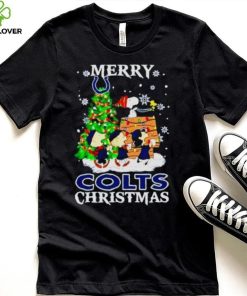 Snoopy And Friends Merry Indianapolis Colts Christmas Shirt