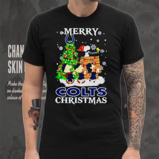 Snoopy And Friends Merry Indianapolis Colts Christmas Shirt