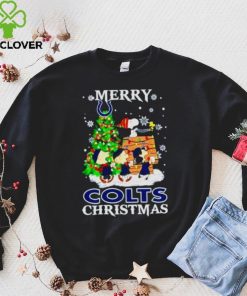 Snoopy And Friends Merry Indianapolis Colts Christmas Shirt