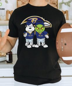 Snoopy And Grinch Christmas NFL Baltimore Ravens Shirt