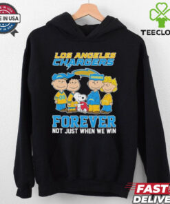 Snoopy And The Peanuts Friends Los Angeles Chargers Forever, Not Just When We Win T shirts