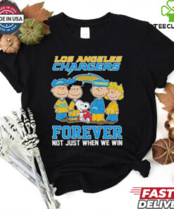 Snoopy And The Peanuts Friends Los Angeles Chargers Forever, Not Just When We Win T shirts