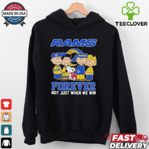 Snoopy And The Peanuts Friends Los Angeles Rams Forever, Not Just When We Win T shirts