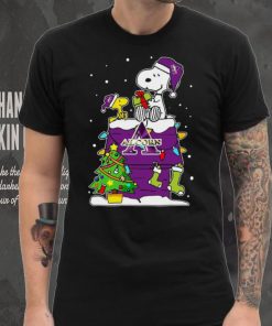 Snoopy And Woodstock Alcorn State Braves Christmas Tree T shirt