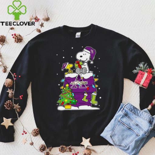 Snoopy And Woodstock Alcorn State Braves Christmas Tree T hoodie, sweater, longsleeve, shirt v-neck, t-shirt