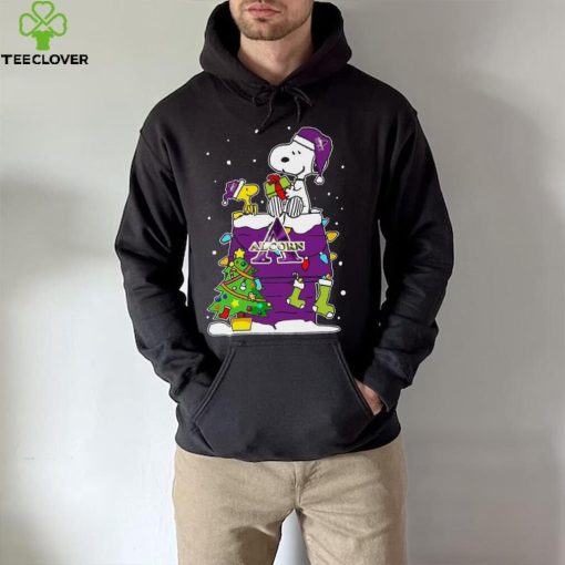 Snoopy And Woodstock Alcorn State Braves Christmas Tree T hoodie, sweater, longsleeve, shirt v-neck, t-shirt