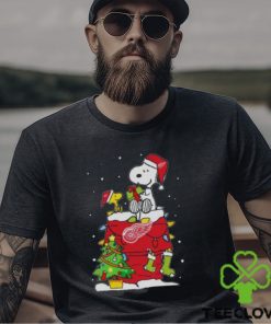 Snoopy And Woodstock Detroit Red Wings Merry Christmas sweater