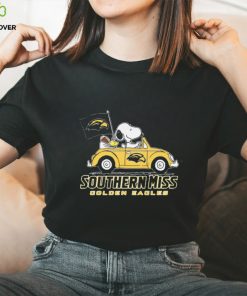 Snoopy And Woodstock Driver Car Southern Miss Golden Eagles Shirt 3 Snoopy And Woodstock Driver Car Southern Miss Golden Eagles Shirt