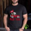 Snoopy And Woodstock Driving Car New England Patriots T shirt