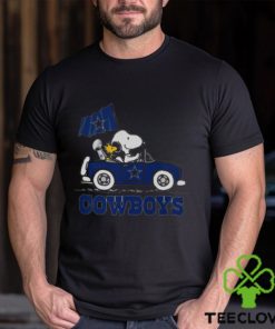 Snoopy And Woodstock Driving Car Dallas Cowboys T shirt