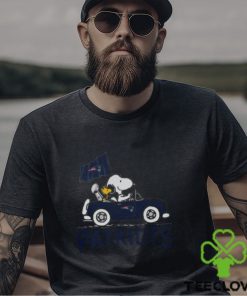 Snoopy And Woodstock Driving Car New England Patriots T shirt