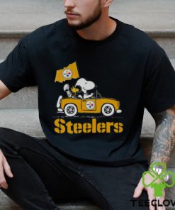 Snoopy And Woodstock Driving Car Pittsburgh Steelers T hoodie, sweater, longsleeve, shirt v-neck, t-shirt