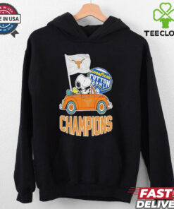 Snoopy And Woodstock Driving Car Texas Longhorns Goodyear Cotton Bowl Classic Champions College Football Playoff NCAA Season 2024 2025 T shirts