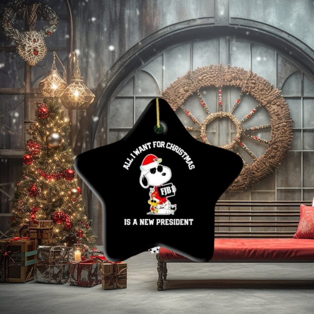 Snoopy And Woodstock Fjb All I Want For Christmas Is A New President Ornament Snoopy And Woodstock Fjb All I Want For Christmas Is A New President Ornament