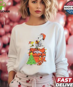 Snoopy And Woodstock Gift Denver Broncos Football Merry Christmas 2024 shirt